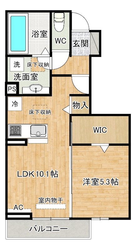 Ｅｘｃｅｌｌｅｎｔ街角六番館（エクセレント街角六番館） 102号室 間取り
