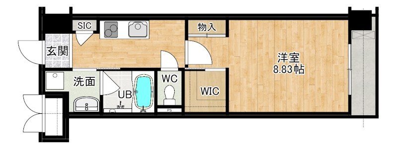 Grace　Coast（グレイスコート） 302号室 間取り