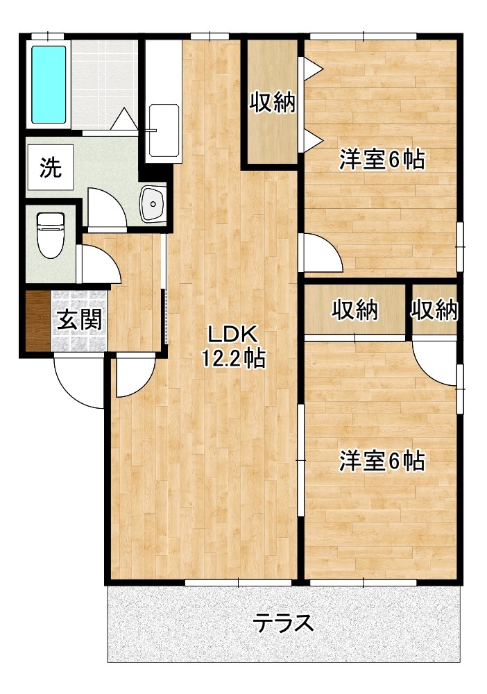 グレイス上吉田Ａ棟 103号室 間取り