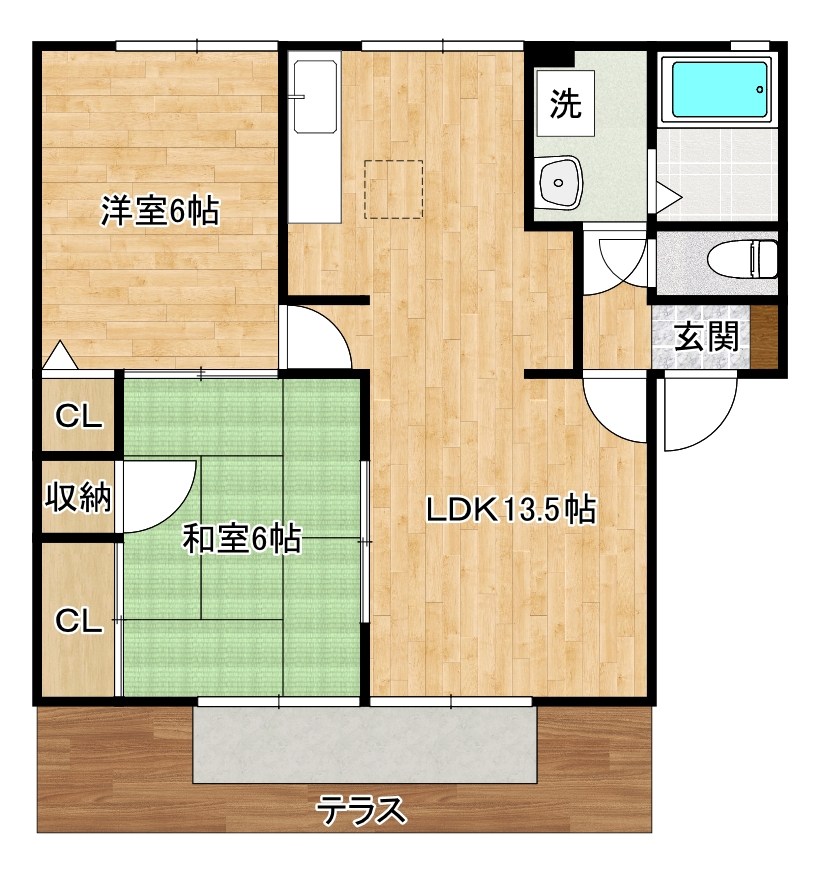 フロンティアＳⅡ 103号室 間取り