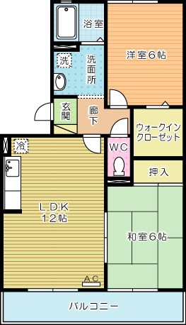 リバーフィールドⅡ  303号室 間取り