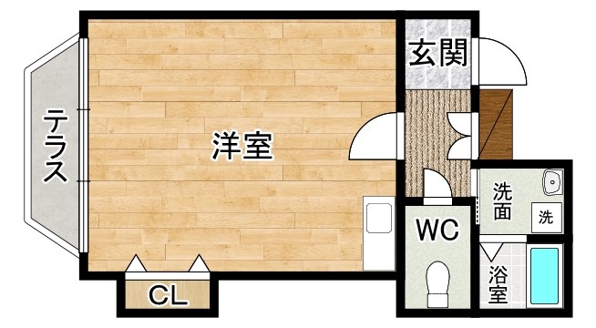 大八ビル 201号室 北九州市門司区柳町[マンション 2階 1R 4.5万