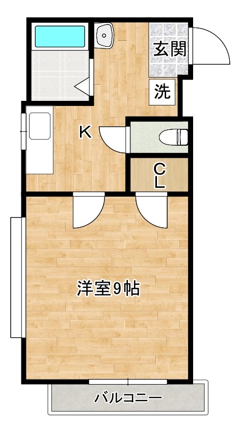 ルネサンス北方 403号室 間取り
