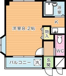 ＴＫＧ志徳   101号室 間取り