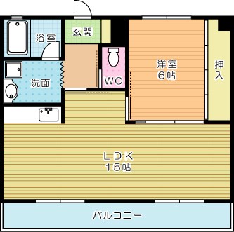 メゾーンイワタテⅡ  402号室 間取り