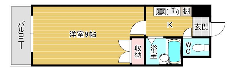 ロイヤルブリッジ 906号室 間取り