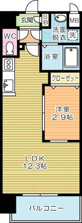 リュシオールレジデンス 903号室 間取り