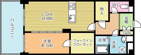 アヴィニールグランデ金田 404号室 間取り