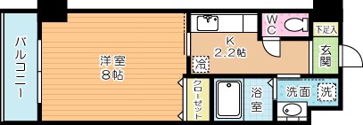 サンシャイン妙見表参道 504号室 間取り