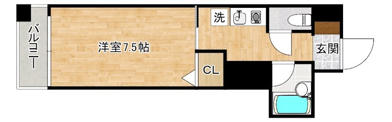 フィットライフ馬借 509号室 間取り