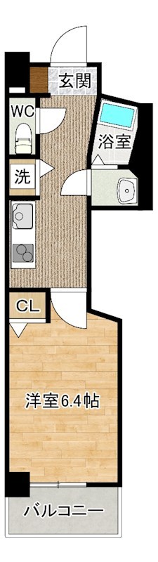 アベニール幸  502号室 間取り
