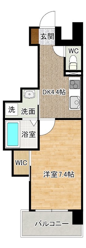 アベニール幸  503号室 間取り