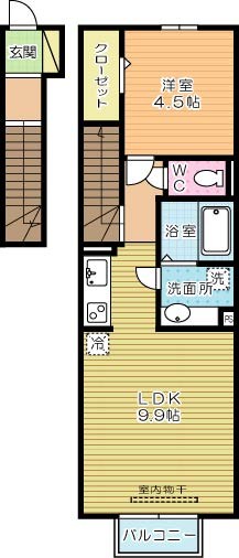 エスペランサ今町 206号室 間取り