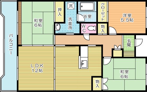 エクセレント中井 605号室 間取り