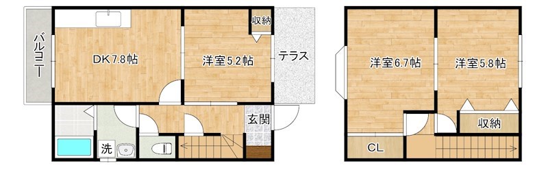 コーポおおば 102号室 間取り