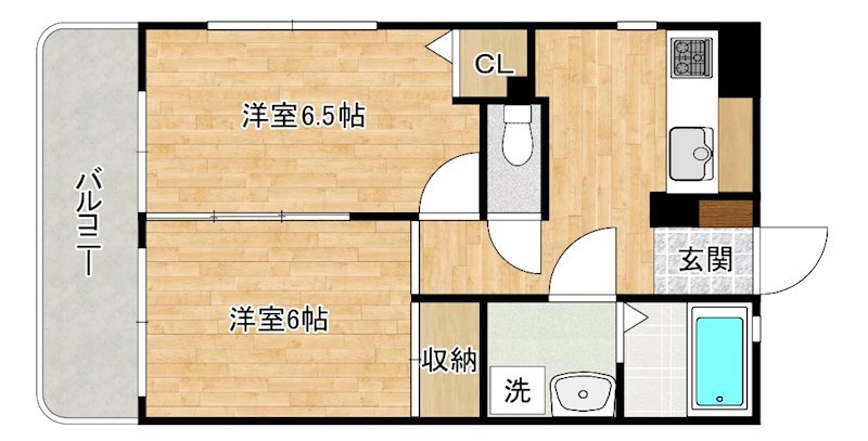 エクレール中井  207号室 間取り