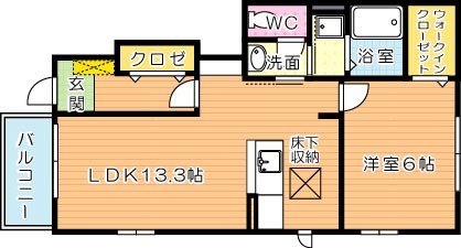 ハーバーＭ 106号室 間取り