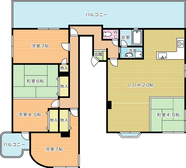 アビタシオン・アン  501号室 間取り