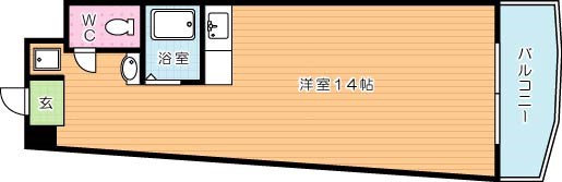 サンシティ日明 506号室 間取り
