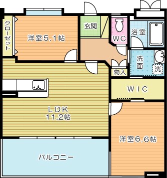 ガーデンブルグ守恒 303号室 間取り