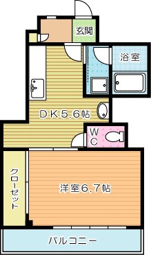 ヴィンテージ南小倉 202号室 間取り