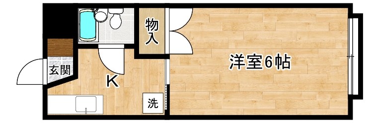 ホワイトプラザ中原1 205号室 間取り