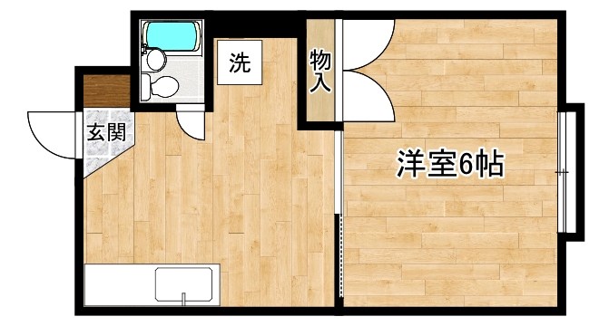 ホワイトプラザ中原2 101号室 間取り