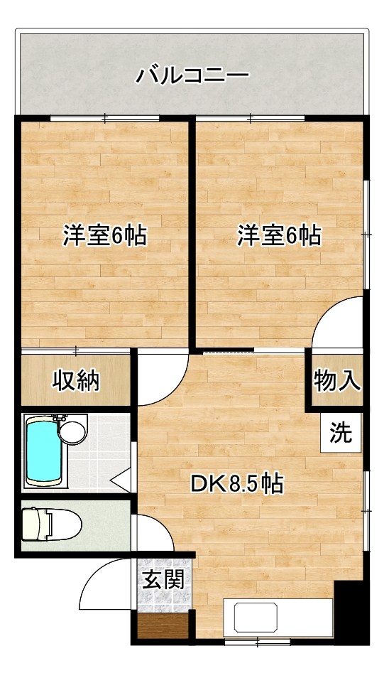 シャトレ別院Ⅲ 301号室 間取り