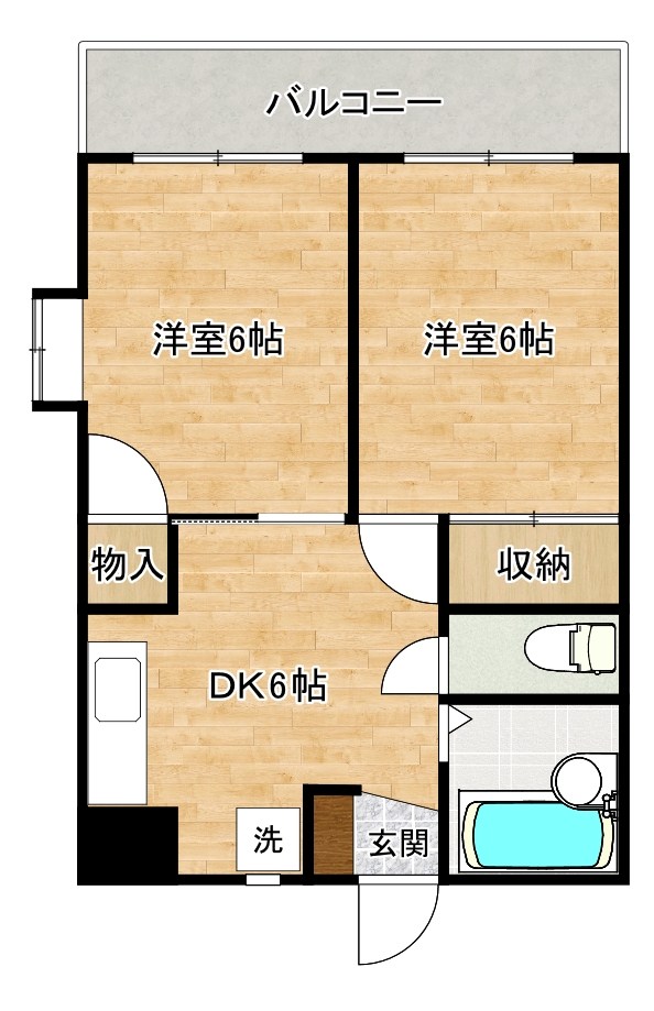 シャトレ別院Ⅲ 303号室 間取り