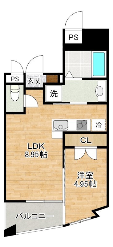 THE　MARKS　WAY（ザ　マークスウェイ） 202号室 間取り