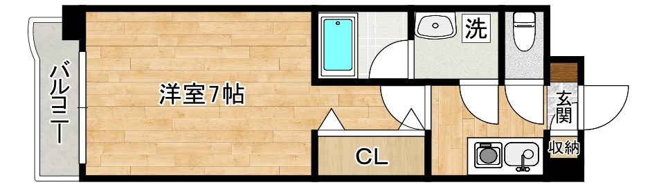 プレンティⅡ  202号室 間取り