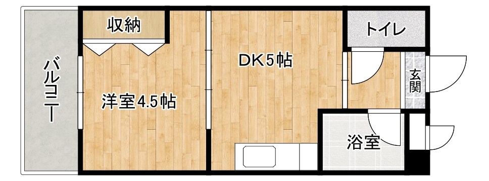 ピュアシティ小倉   607号室 間取り