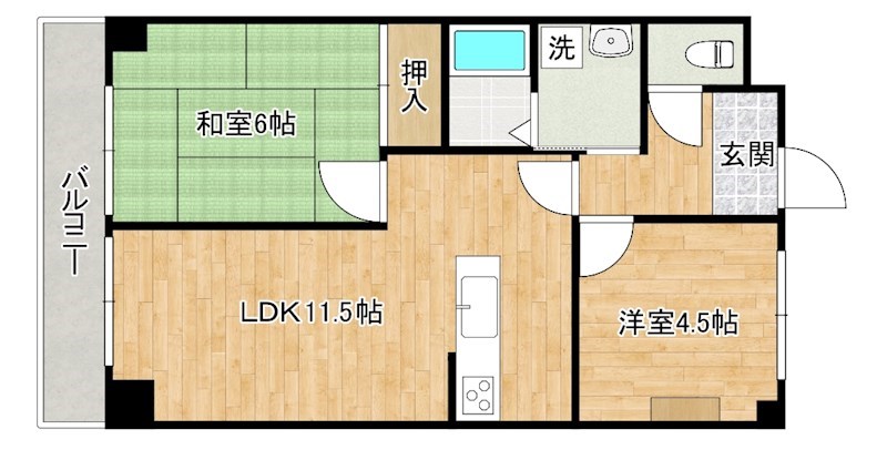 第４共立ビル 504号室 間取り
