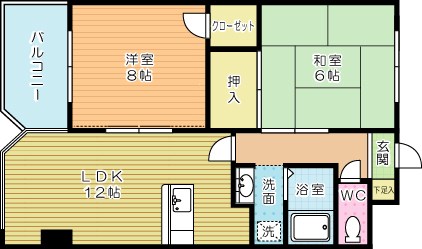ウィルステージ霧ヶ丘 1302号室 間取り