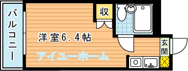 黒崎スカイマンション 405号室 間取り
