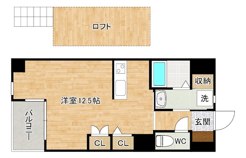 LUMINOUS　AI　清水（ルミナスアイ清水） 703号室 間取り