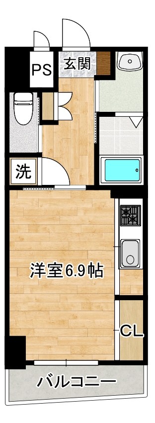 ＭＧＡ城内 905号室 間取り