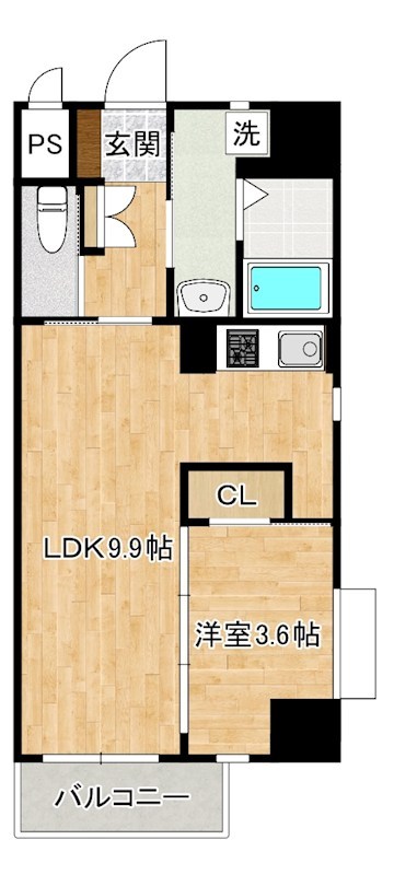 ＭＧＡ城内 807号室 間取り