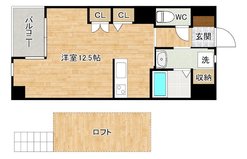 LUMINOUS　AI 清水(ルミナスアイ清水)  702号室 間取り