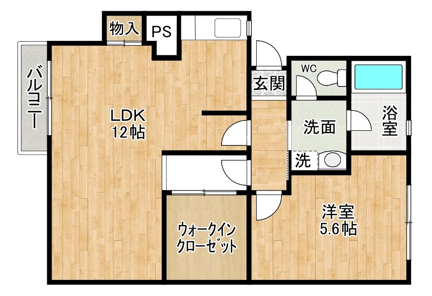 コーポ三好パート２ 203号室 間取り