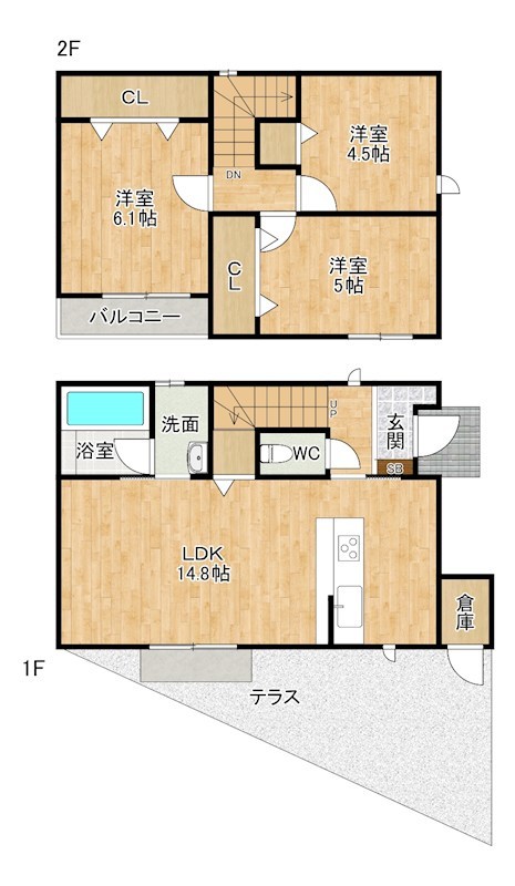 サンラプロ湯川Ⅱ　C棟 間取り