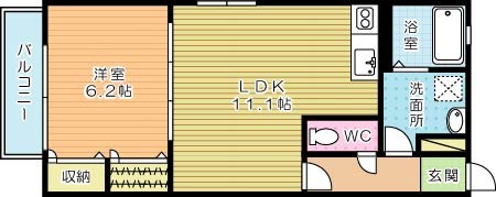 ヴァンシャトーＮ＆Ｍ  101号室 間取り