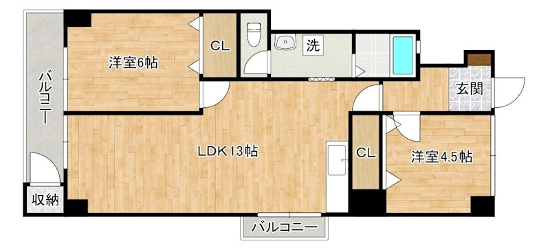 第５共立ビル 408号室 間取り