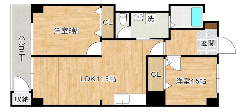 第５共立ビル 604号室 間取り