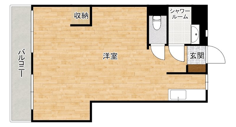 アリエスきふね 508号室 間取り