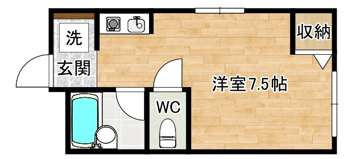コーポＹ・Ｋ 101号室 間取り
