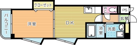 ヒット馬借BLD 203号室 間取り