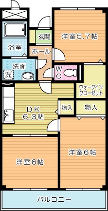ユーアイマンション赤坂  403号室 間取り