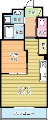 ソレイユ・ルヴァン赤坂 305号室 間取り