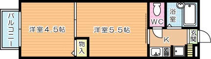 ＭＯＯＮ赤坂Ｂ棟 204号室 間取り